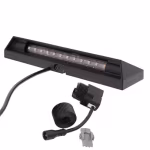 In-lite Wedge Slim wandlamp met kabel, Easy-Lock en connector op witte achtergrond