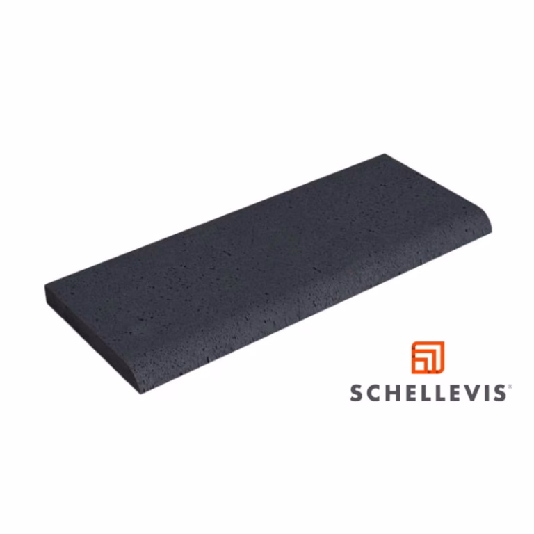 Schellevis Oudhollandse zwembadrand 100x40x5 cm Carbon
