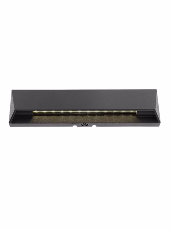 In-lite Wedge Slim wandlamp met zichtbare ledstrip, schuin vooraanzicht