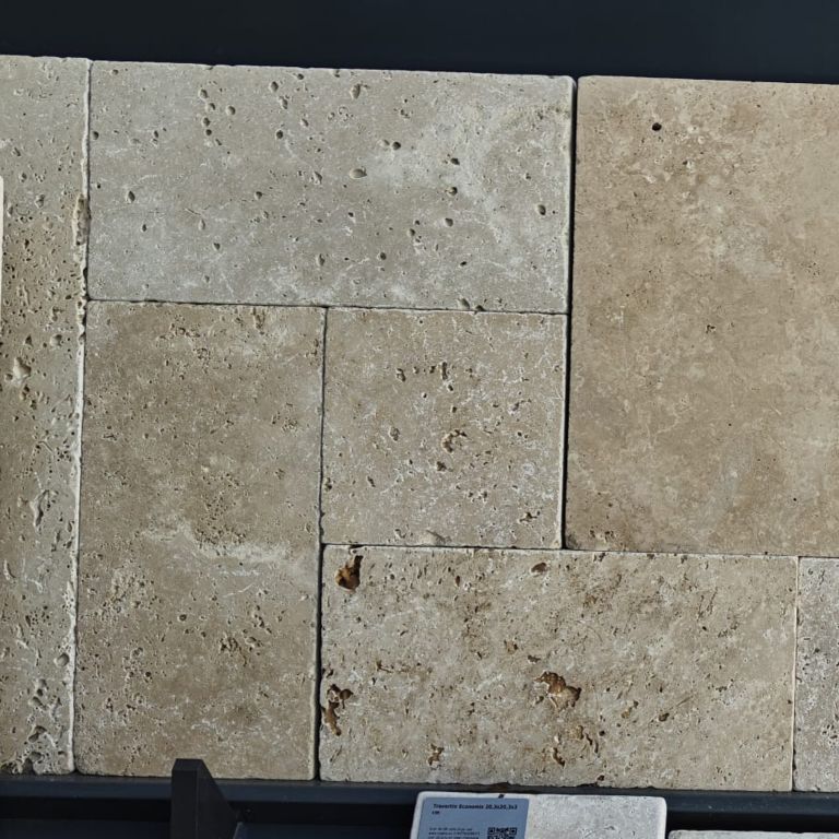 Natuursteen Travertin Travertin Economix Klein Romaans Verband x 3 cm