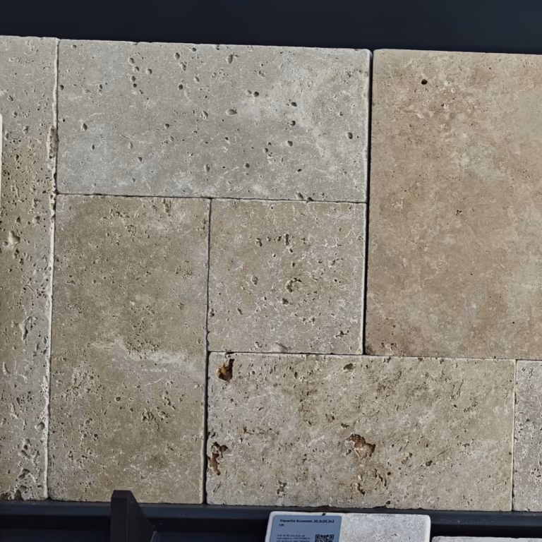 Natuursteen Travertin Travertin Economix Klein Romaans Verband x 3 cm