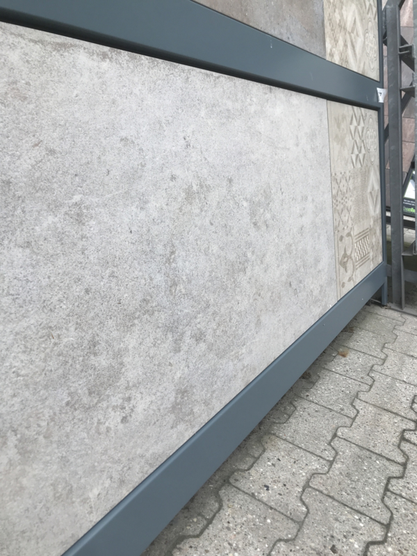 GeoCeramica 120x60 Chateaux Taupe tegel met natuurlijke taupe tinten.