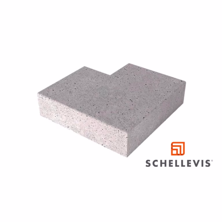 Schellevis traptrede buitenhoek blok Grijs 37x15