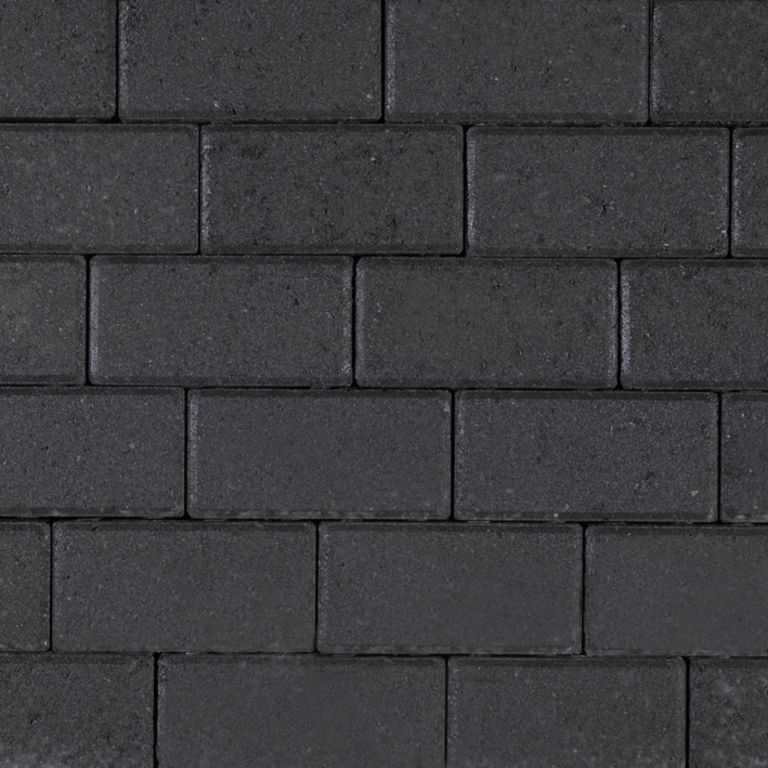 BSS 8 cm KOMO zwart met deklaag betonklinker