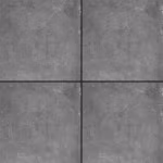 Vier GeoCeramica 60x60 Ambiente Antracite tegels met voeg, donkergrijs betonlook