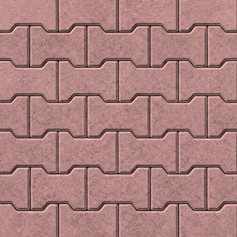 H profielstenen 8 cm rood met facet