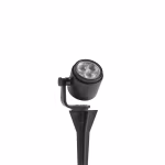 In-lite Mini Scope 12V zwarte grondspot op prikspies tegen witte achtergrond