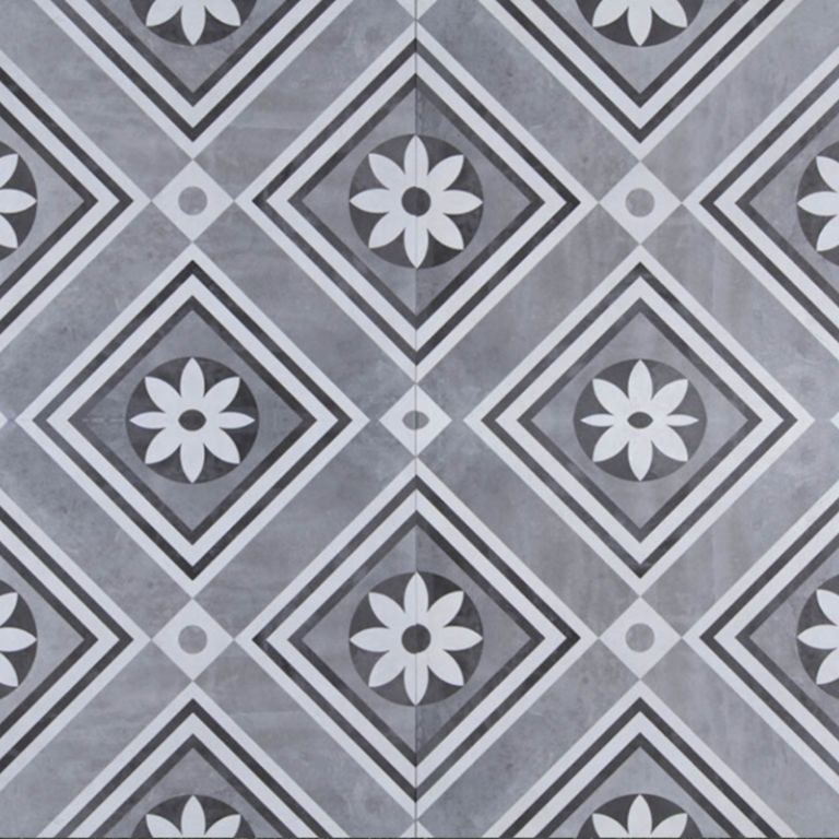 GeoCeramica 60×60 Concreet Flower tegel