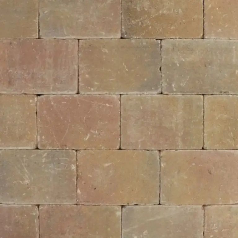 Metro Trommelsteen 20x30x6 Brons Genuanceerd
