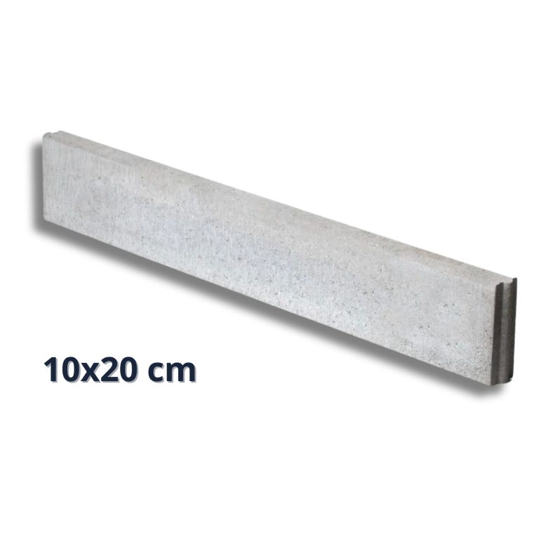 Opsluitband Grijs 10x20x100 cm
