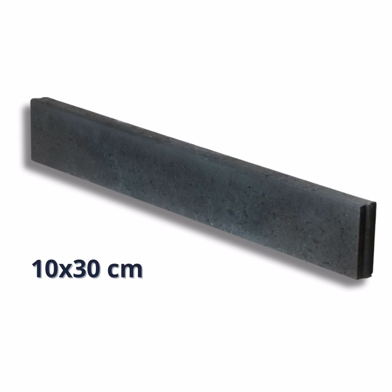 Opsluitband Zwart_Antraciet 10x30x100 cm