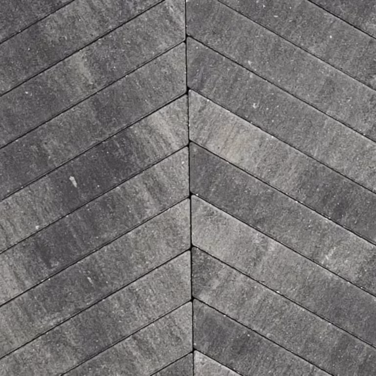 Romano Punto visgraat Grijs Zwart 8x8x40 cm