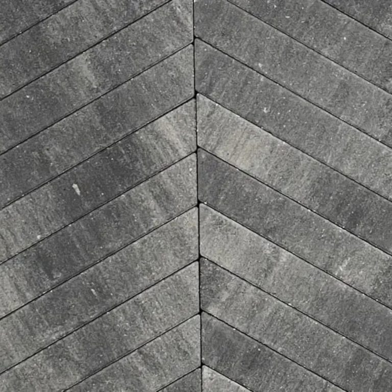 Romano Punto visgraat Grijs Zwart 8x8x40 cm