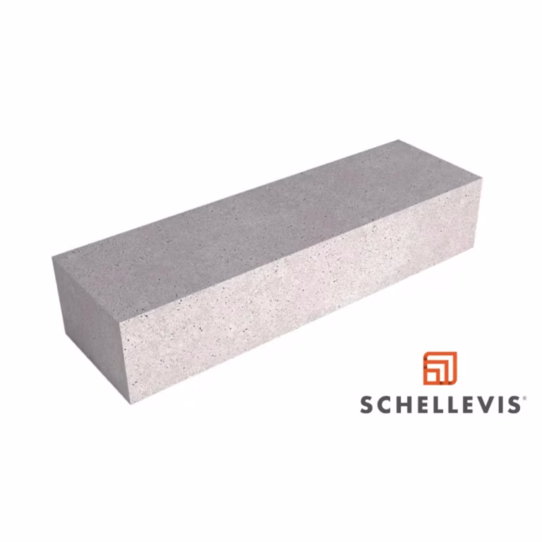 Schellevis Zitelement Recht Optioneel Sokkel 200x60x40 Grijs