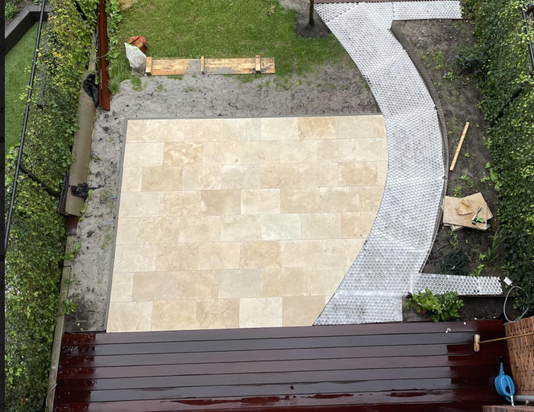 Natuursteen Travertin Ivory Cream 60 x 60 x 3