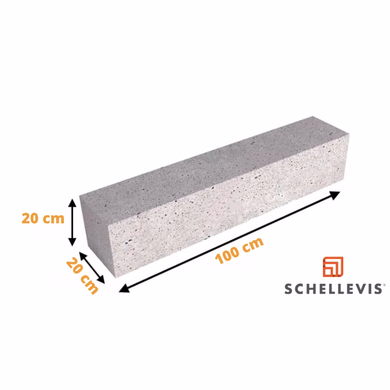 Schellevis Oudhollands Grijs Stapelelement 100x20x20cm