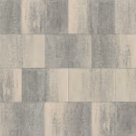 Soft Comfort Grezzo tegels 20x30x6 in verband, beige grijs gemêleerd, bovenaanzicht