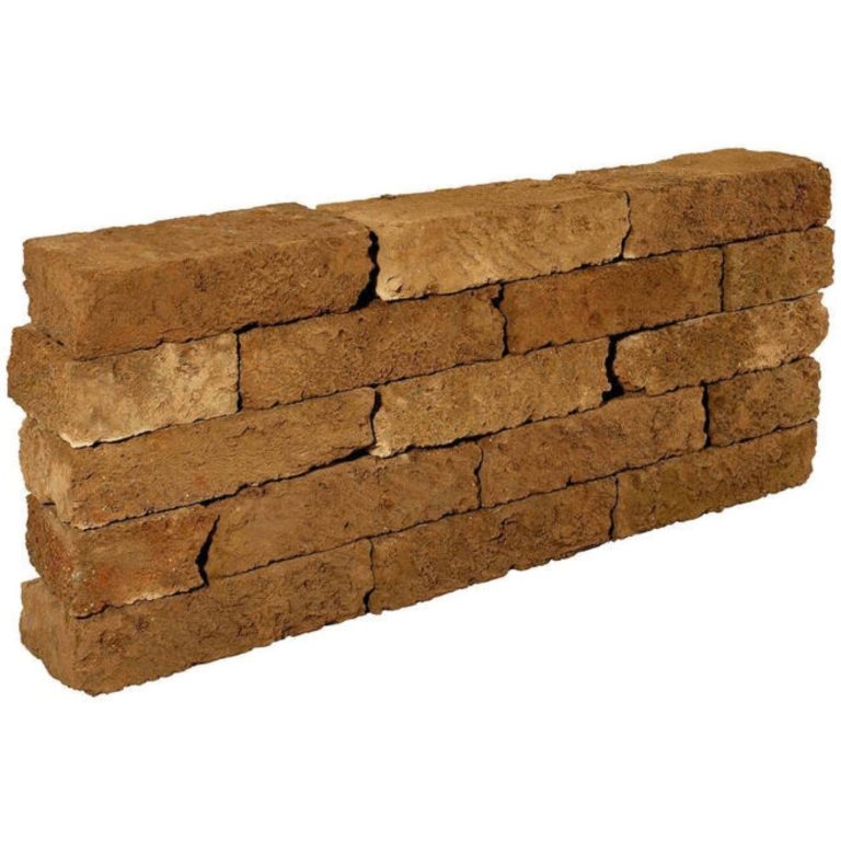Stapelblok Tufsteen 37x15x11 bruin geel