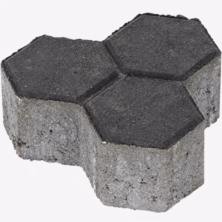 T-3 steen 8 cm Zwart