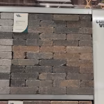 Showroomstaal Tambour Brons waalformaat met Tuinvisie label in metalen frame