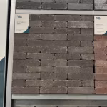 Showroomstaal Tambour Mangaan waalformaat met Tuinvisie labels in metalen frame