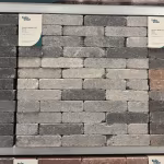 Showroomstaal Tambour Smook waalformaat met Tuinvisie label in grijze en zwarte tinten