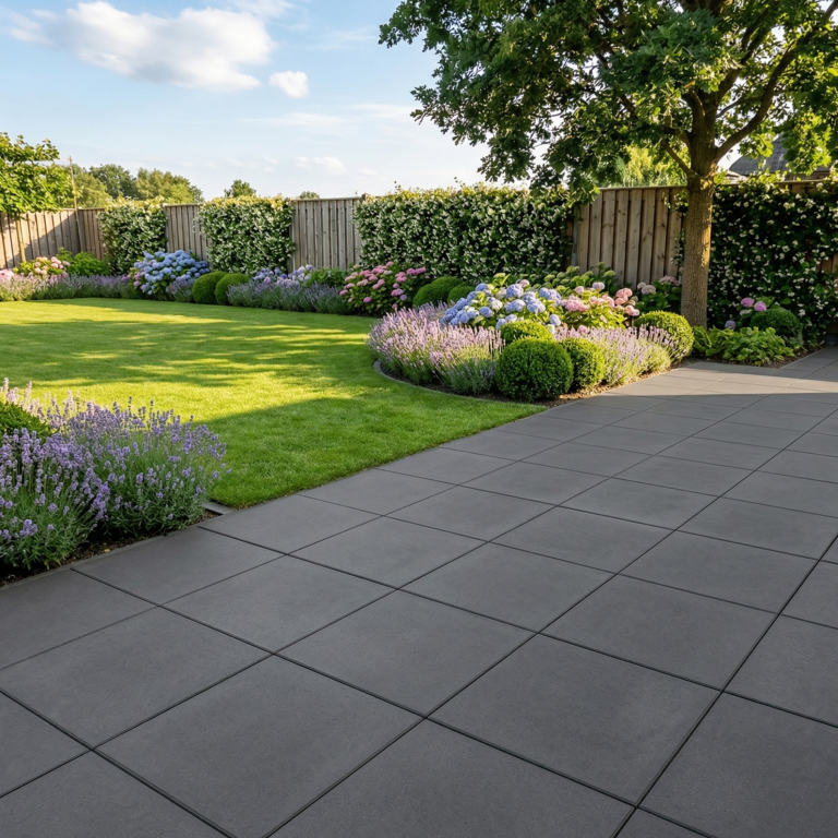 Trippel T 60x60x4 antraciet tegel