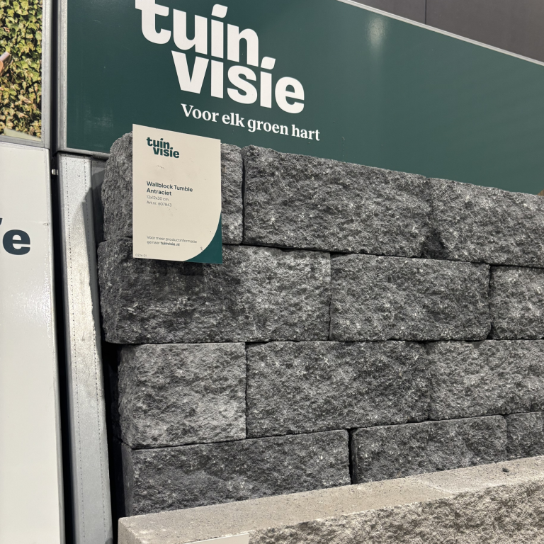 Wallblock Tumble Antraciet