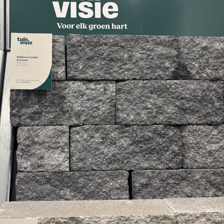 Wallblock Tumble Antraciet