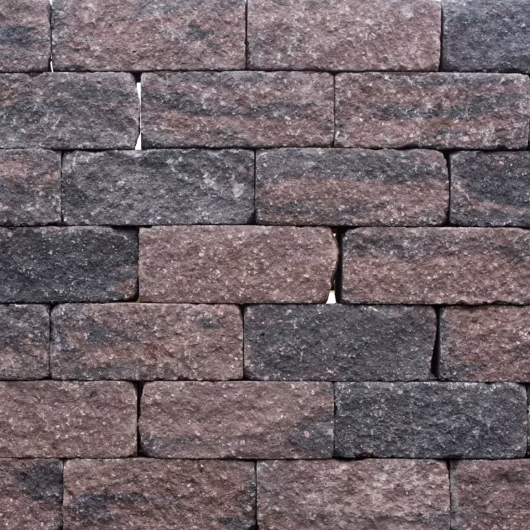 Wallblock Tumbled 12x12x30 cm Brons