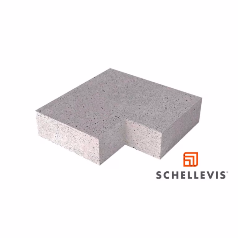 Schellevis traptrede binnenhoek blok Grijs 40x20