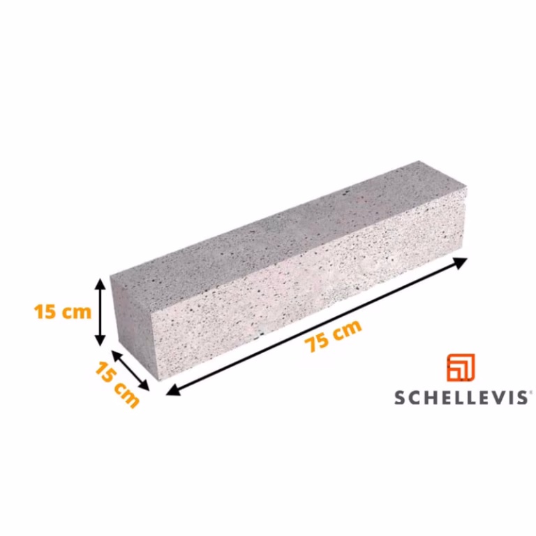 Schellevis Stapelelement Grijs 75x15x15
