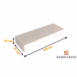 Schellevis Traptrede Blok Crème 100x37x15