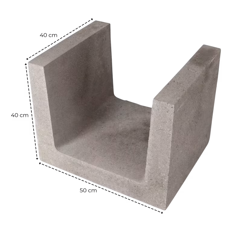 40x50x40 grijs element
