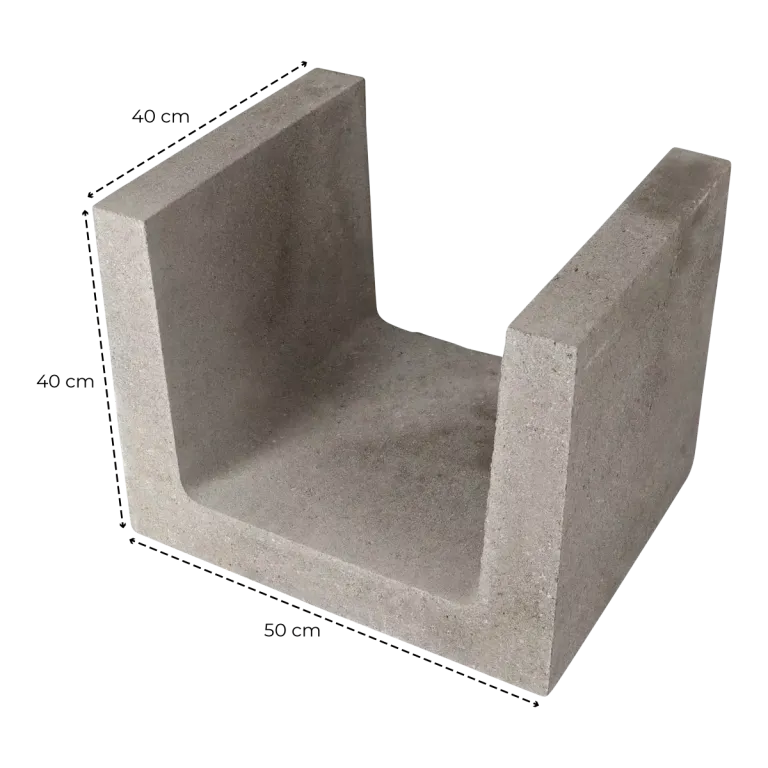 40x50x40 grijs element