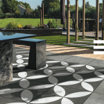 Cerasun 60x60x4 cm Flower Decor