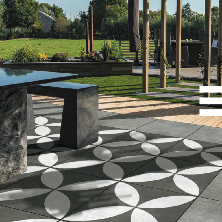 Cerasun 60x60x4 cm Flower Decor