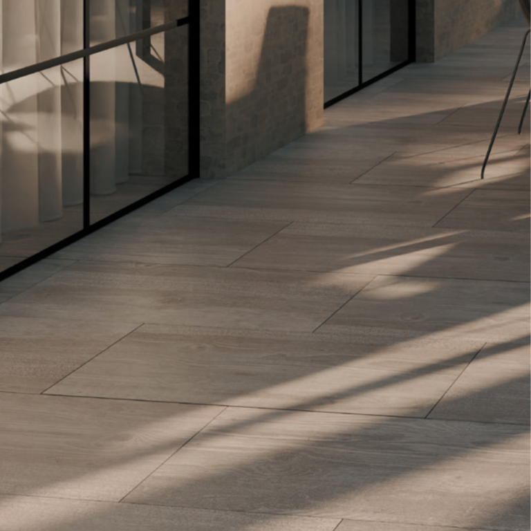 Cerasun 80x40x4 cm Woodlook Grey Wash