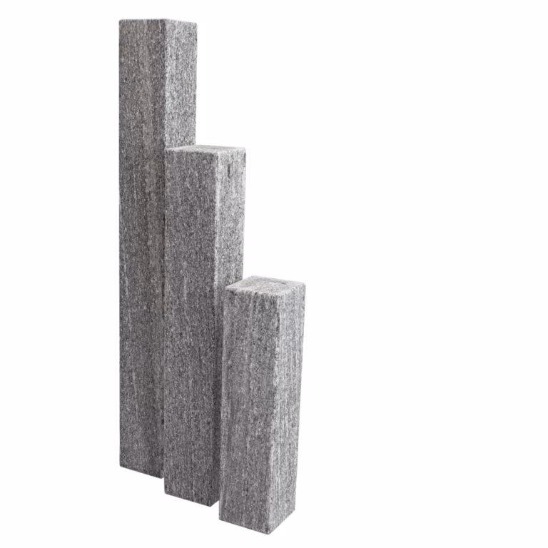 Natuursteen Palissade Juparana Waterjet Linea 12x12x50 cm