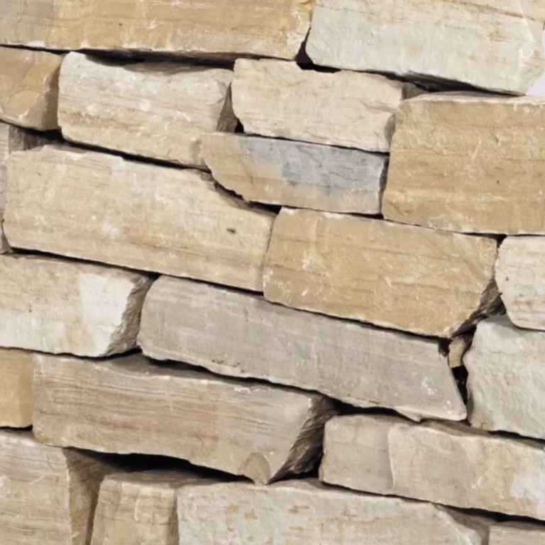 Natuursteen Stapelblok Bourgogne Geel 10-15 cm