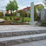 Natuursteen Traptrede Blue Moon Honed Linea Rockface 35x15x100 cm