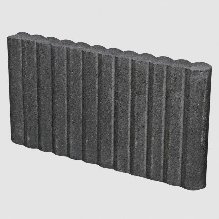 Palisaddeband rond 50x6x25 Antraciet