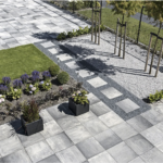 Trottoirtegels Luxe 60x60x5 cm Grijs-Antraciet