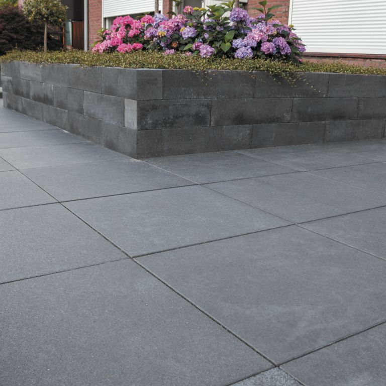 Trottoirtegels Luxe 60x60x5 cm Antraciet