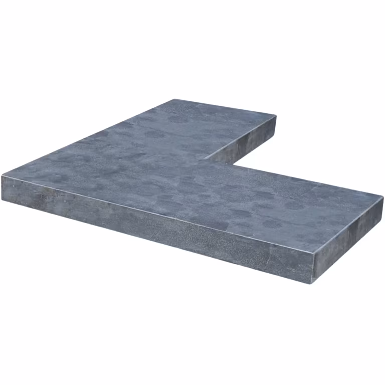 Vijverrand hoekstuk Blue Moon Honed Linea