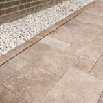 Natuursteen Travertino Autumn Honed Antique romaans verband tuintegels