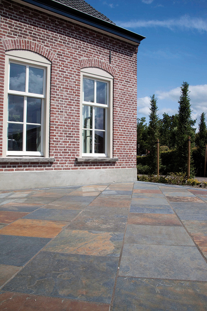 Natuursteen Multicolor Slate Basic 60x60x2-3 cm terrastegel
