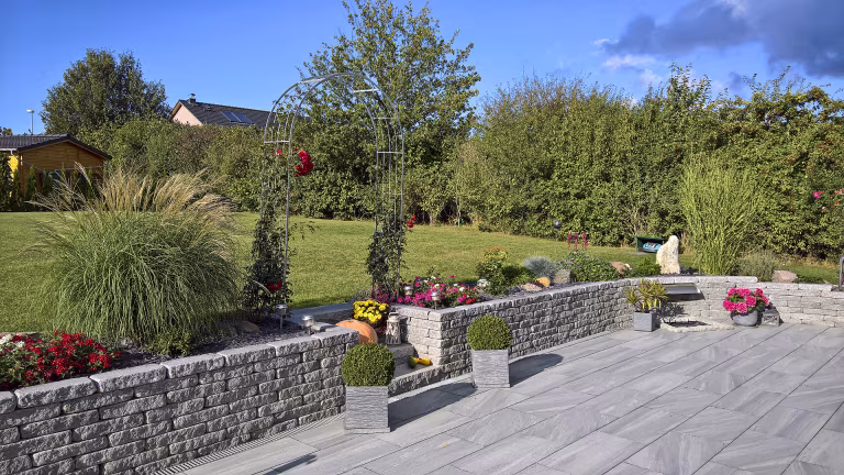 Natuursteen Graniwall Grey Rockface 40x16x8 cm blokken
