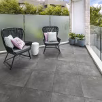 Cerasun 60x60x4 cm Piazza Antracite sfeer