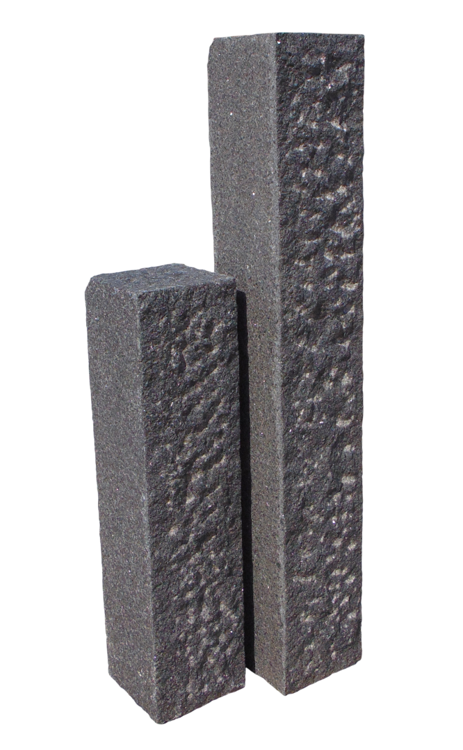Natuursteen Palissade Pacific Black Premium Waterjet Elegance 12x12x50 cm